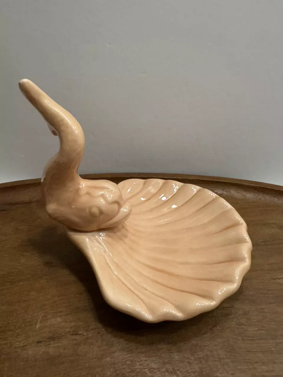 plant/Holland Mold ceramic koi fish shell soap or trinket dish-1