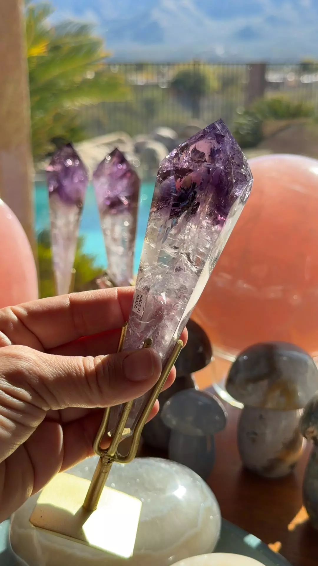 plant/Ametrine AAA on stand-0