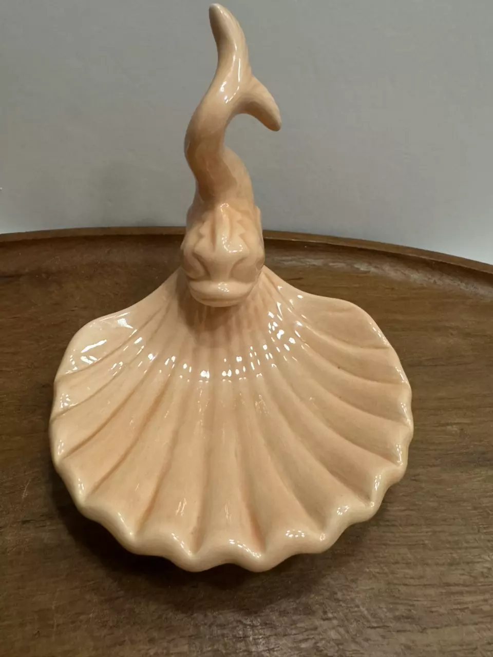 plant/Holland Mold ceramic koi fish shell soap or trinket dish-0