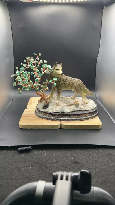 plant/Custom-made turquoise tree with wolf-0-thumbnail