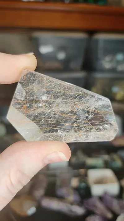 plant/Red Rutile Free Form with Hematite-0-thumbnail