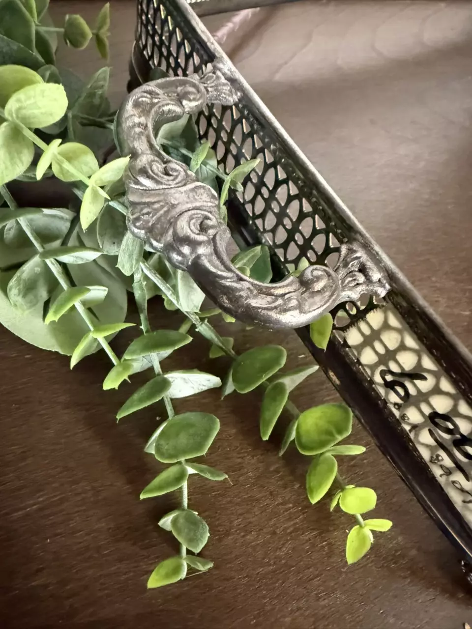 plant/Silver baking dish tray-1