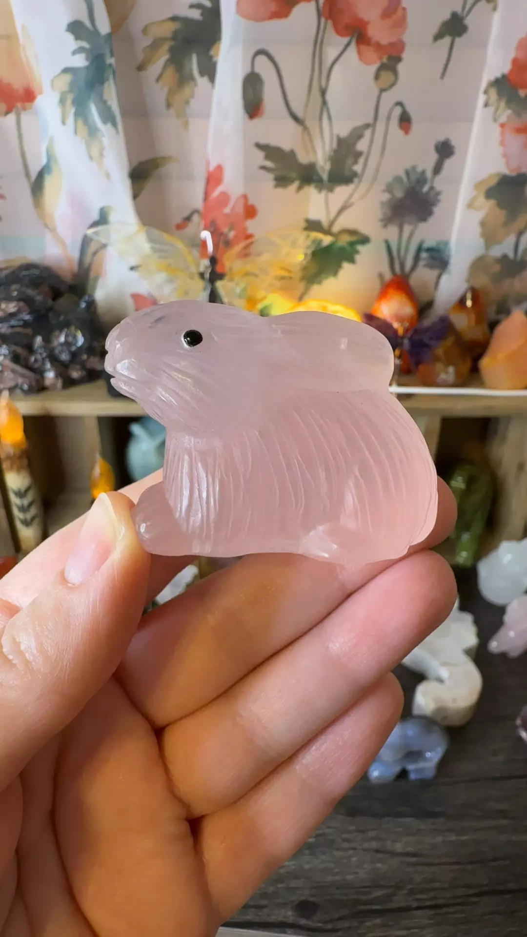 plant/$20 | Rose Quartz Bunny-0