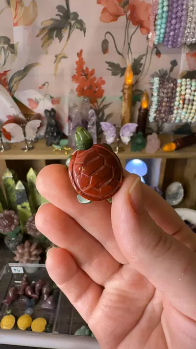plant/$6 | Red Mookaite Turtle-0-thumbnail