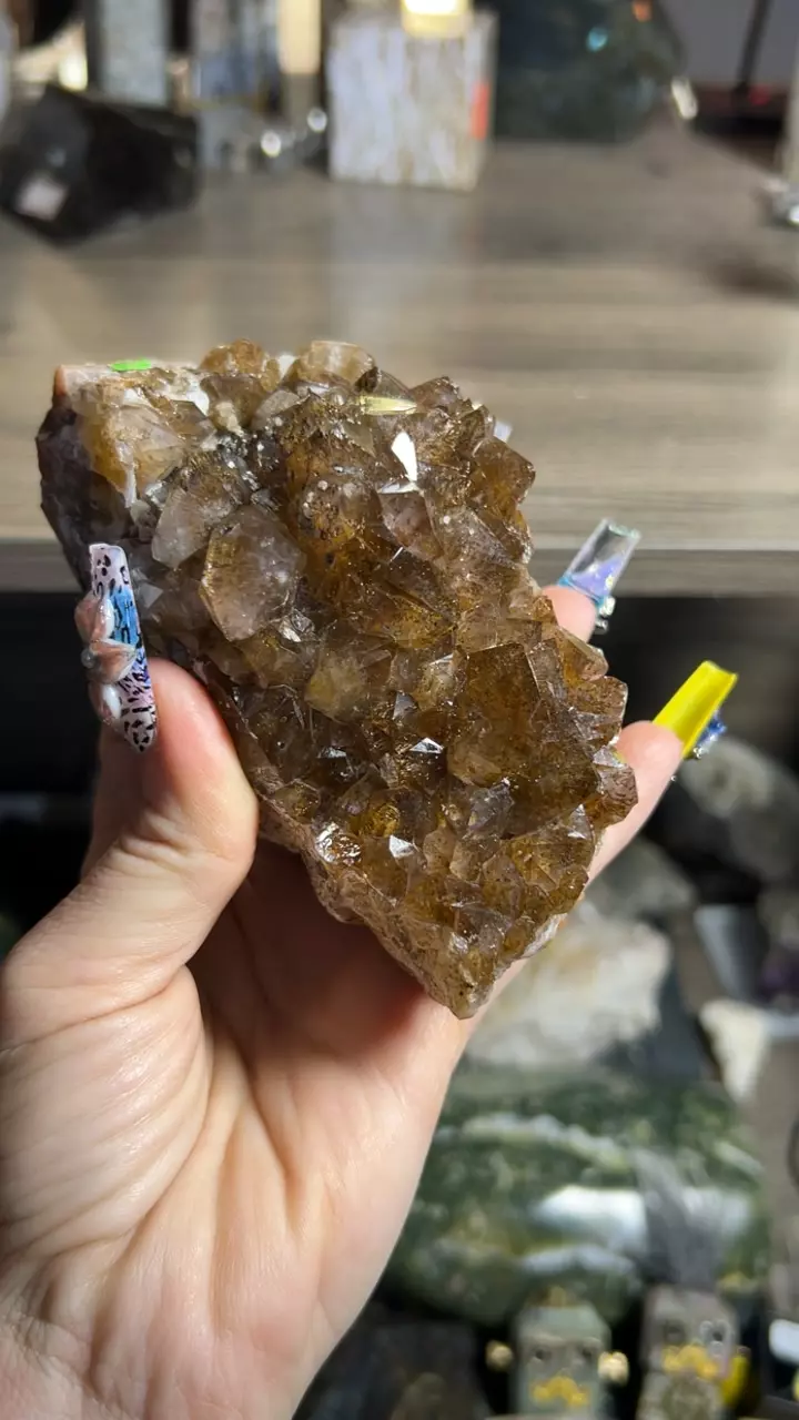 plant/goethite included amethyst-0