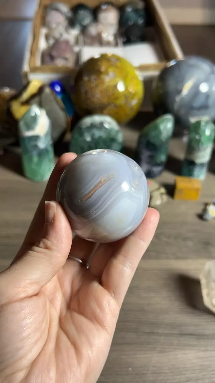 plant/Madagascar Agate Sphere-0