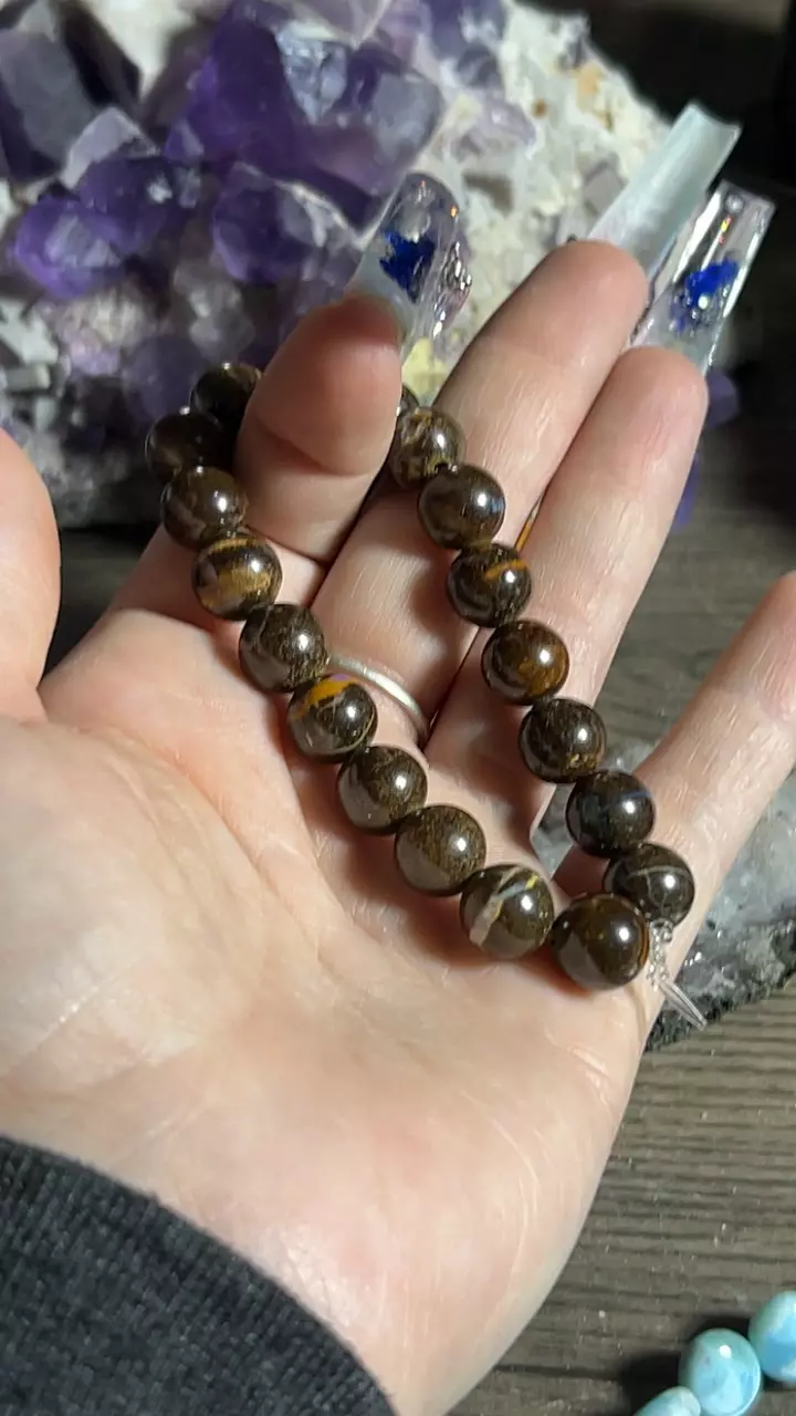 plant/Boulder Opal Round Bracelet-0