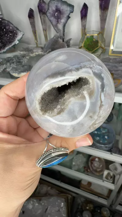 plant/sea Jasper w druzy cave-0-thumbnail