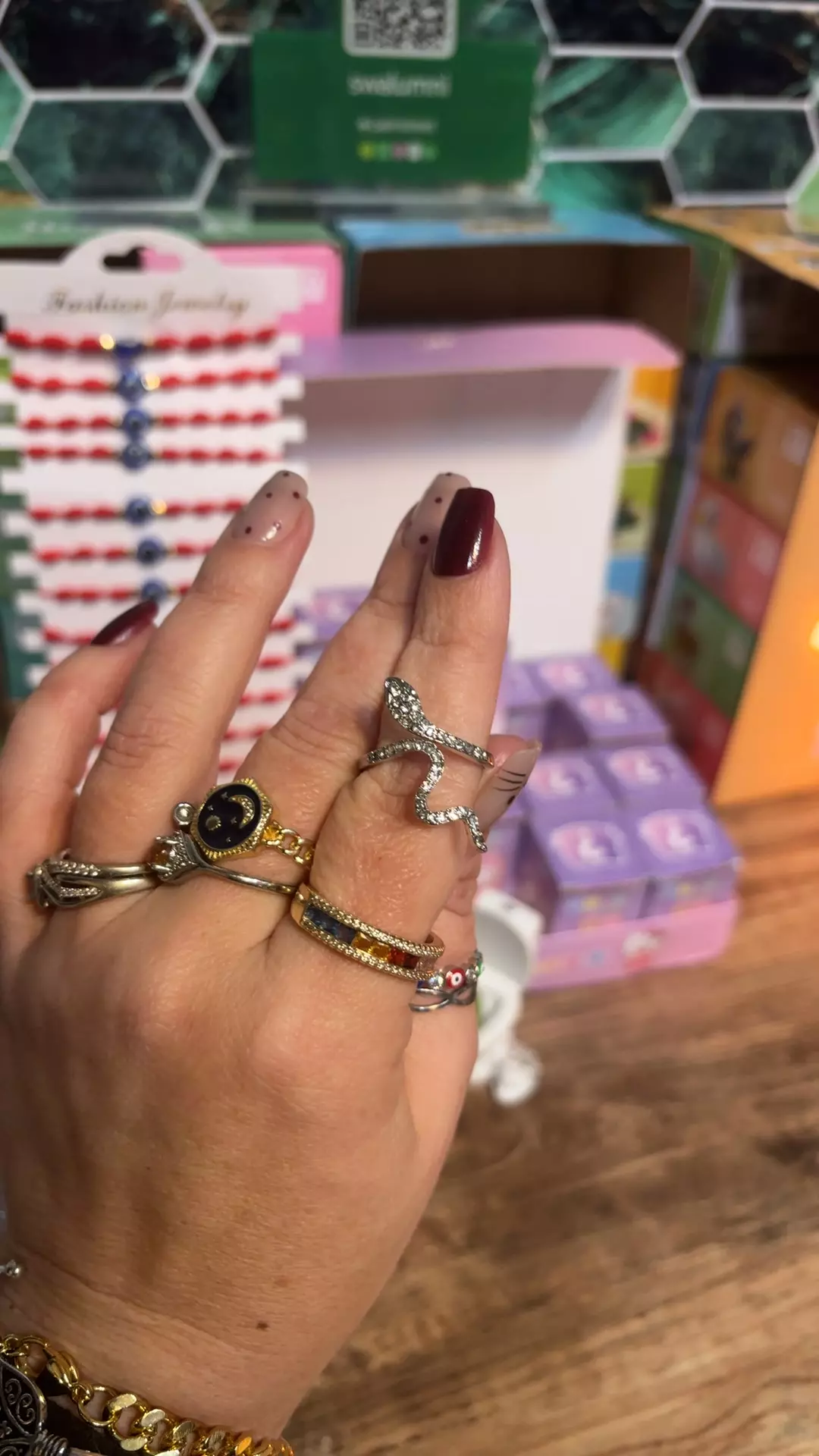 plant/adjustable snake ring-0