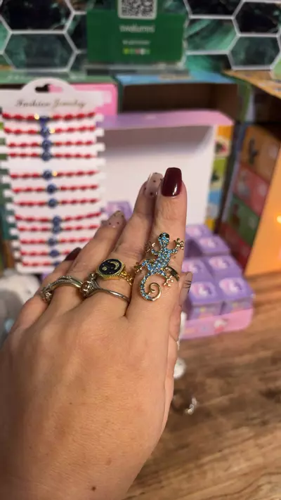 plant/Adjustable gecko ring-0-thumbnail