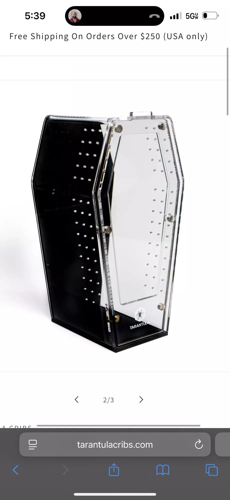 plant/Coffin Crib , Medium, Black-0