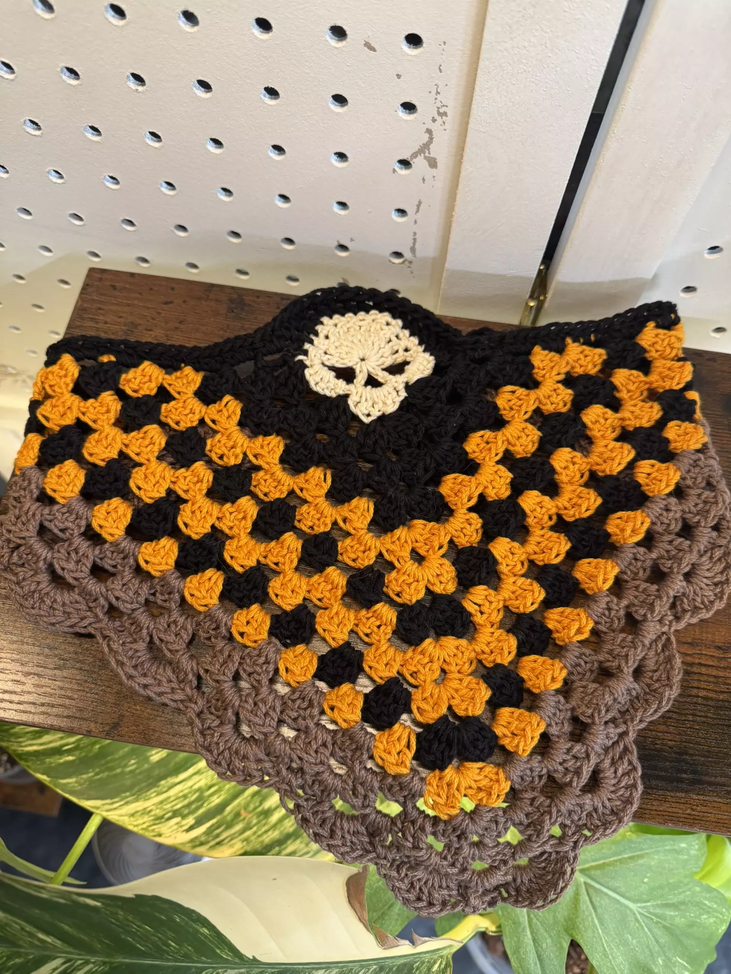 plant/Crochet Death’s Head Hawkmoth Bandana (MADE TO ORDER)-0