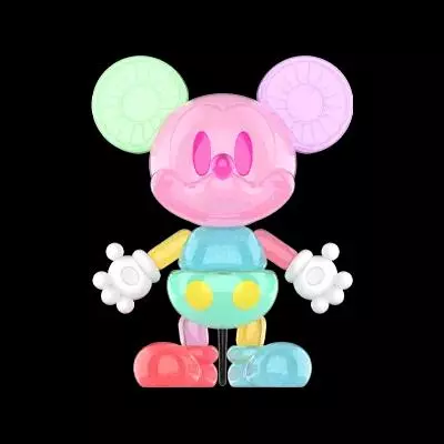 plant/Duo of mickey imagination figures (marshmallow mickey and rainbow hardcandy)-2