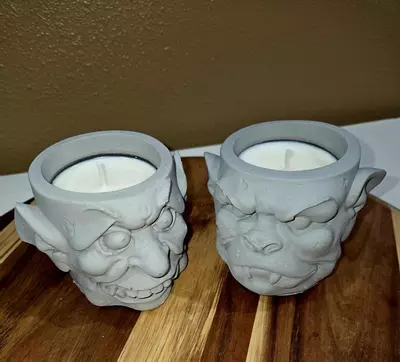 plant/Citrus and Jasmine Ghoul Candle Set-0-thumbnail