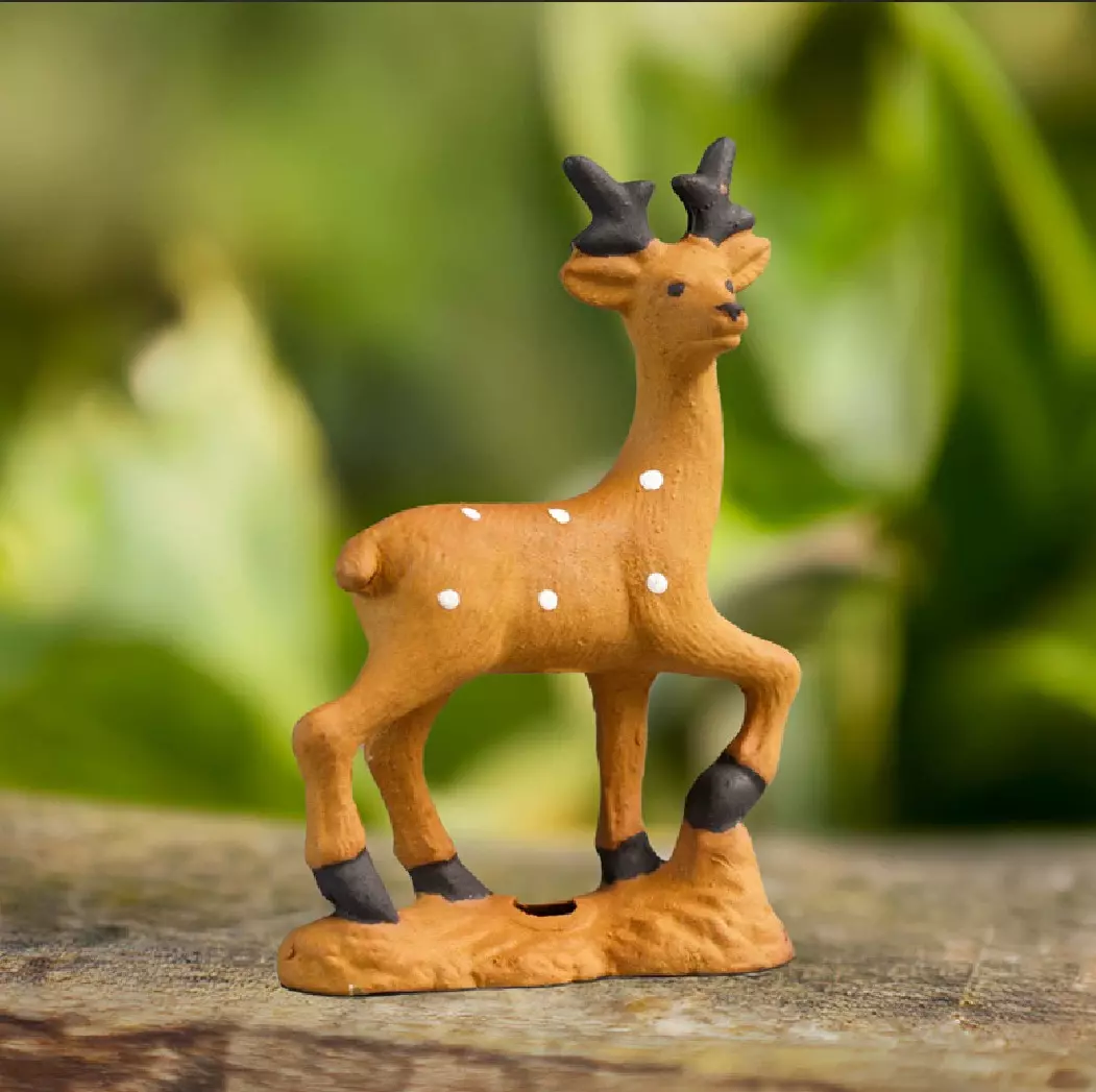 plant/Mudman Dear 4” tall x 3” long, great Bonsai accent-0