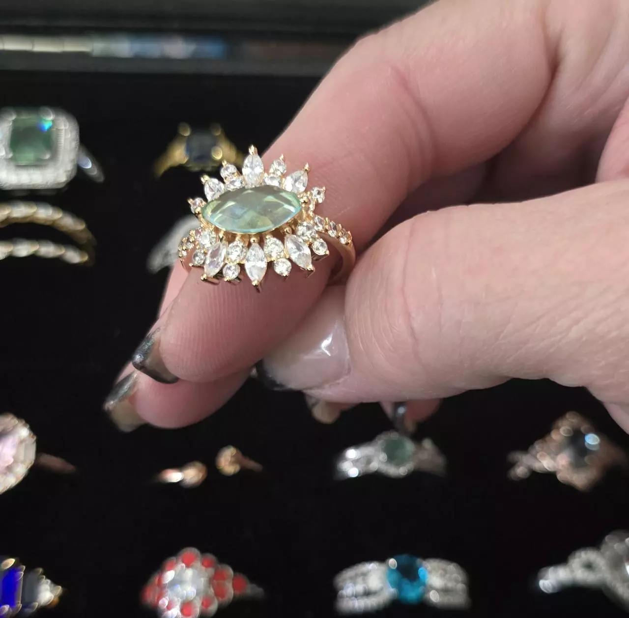 plant/BP Jewels of Cleopatra GP Lab Topaz w/Cz's-0