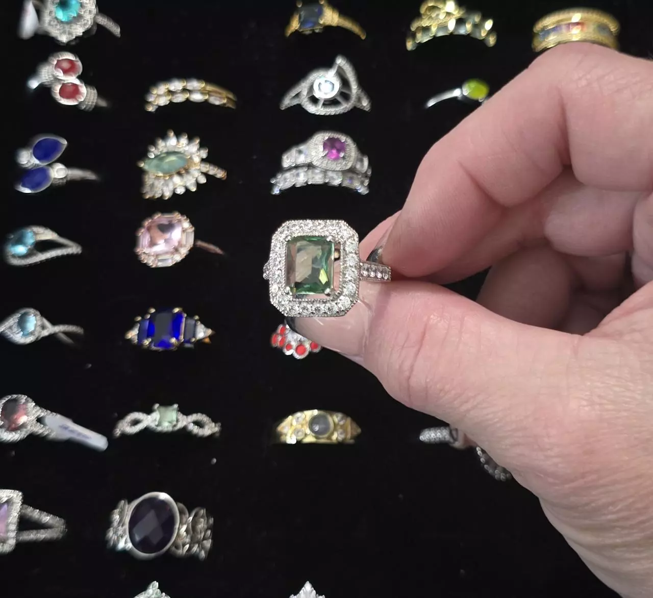 plant/BP Lab Sapphire w/cz's-0