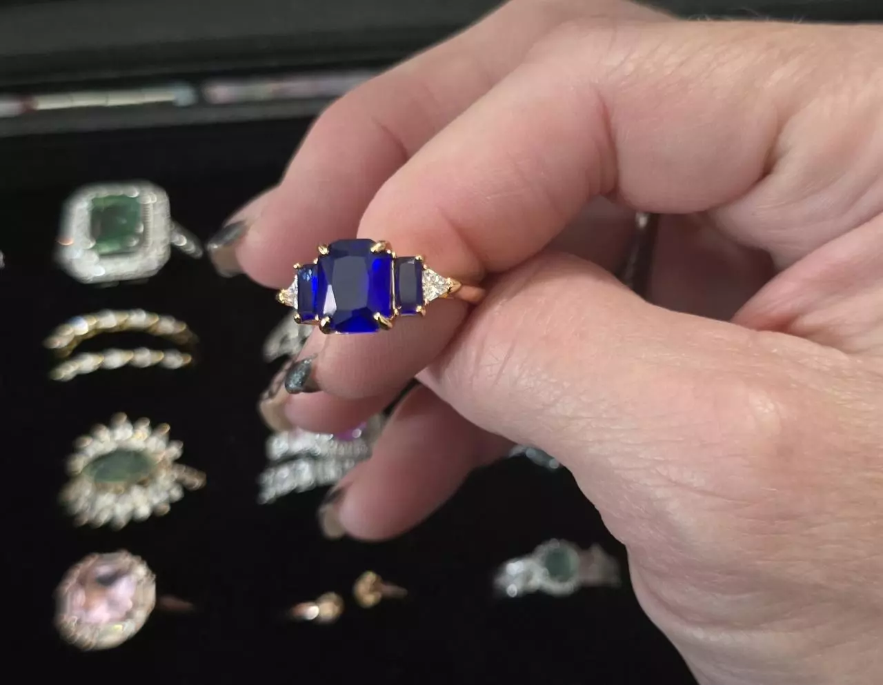 plant/BP GP Lab Sapphire w/Cz's-0