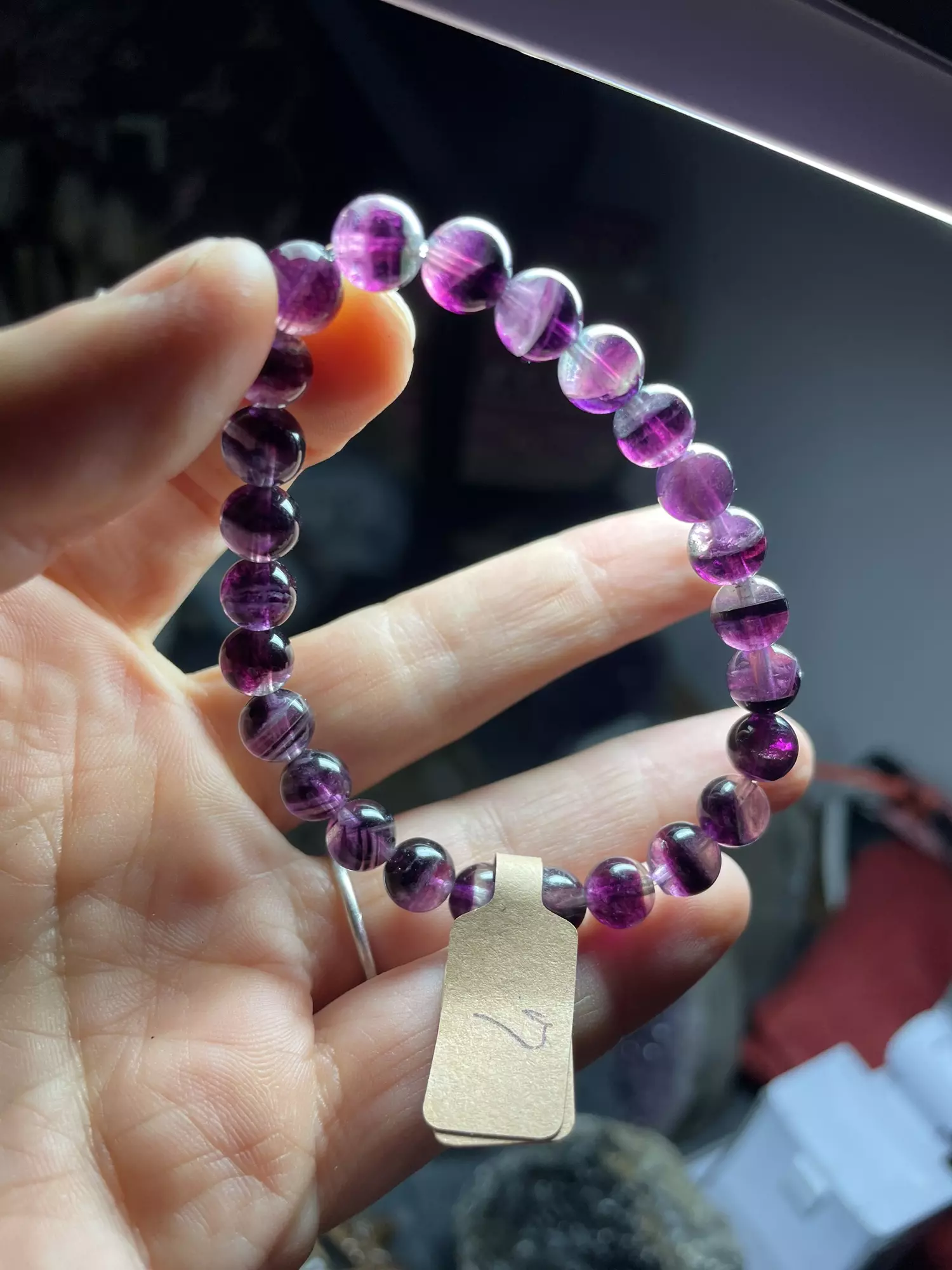 plant/Fluorite bracelet-1
