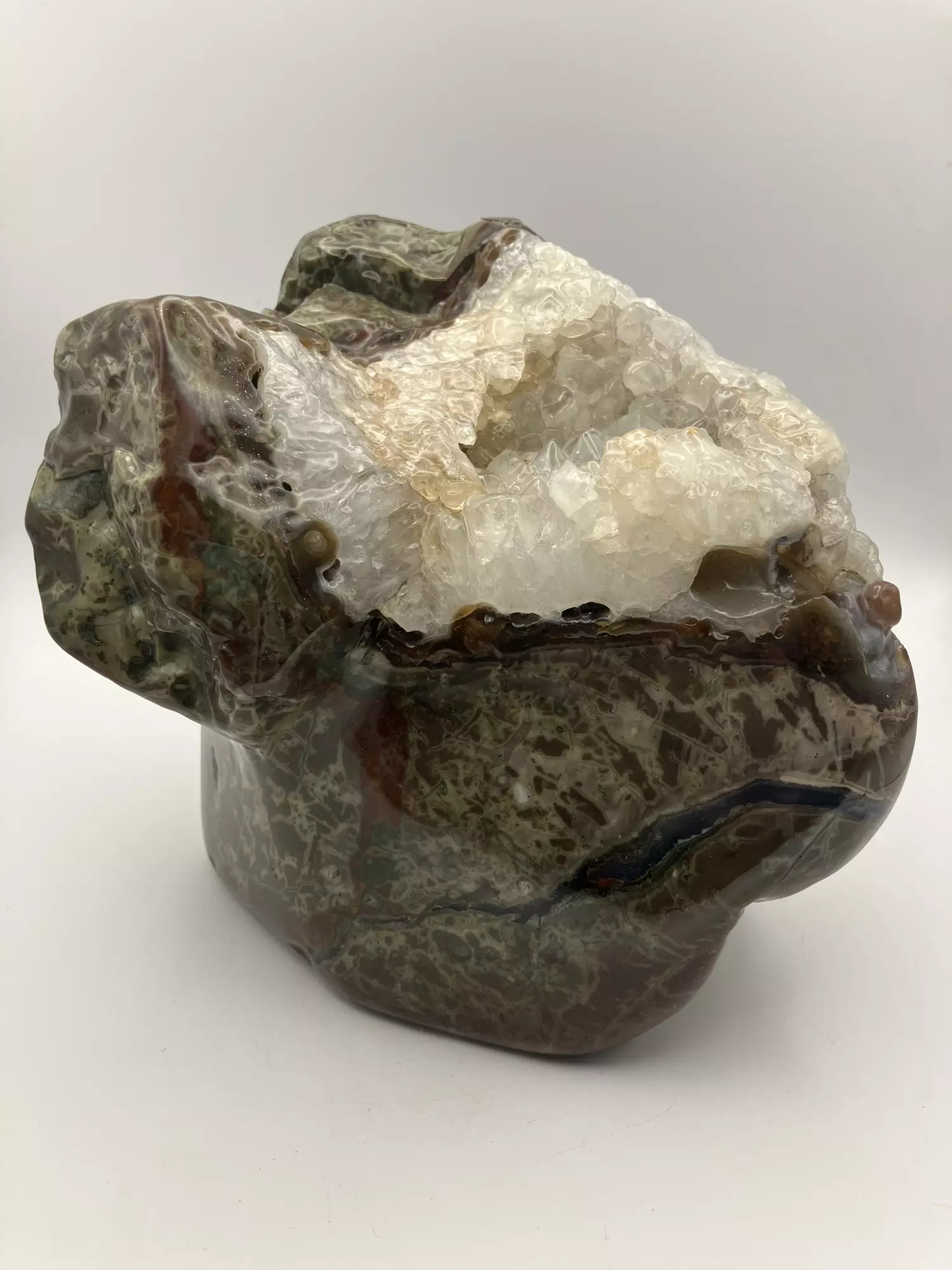 plant/Mcdermitt Agate - Opalized with Quartzite - Polished - 4lbs 10.30oz-0
