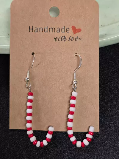 plant/Handmade Earings Sterling Silver Hardware -0-thumbnail