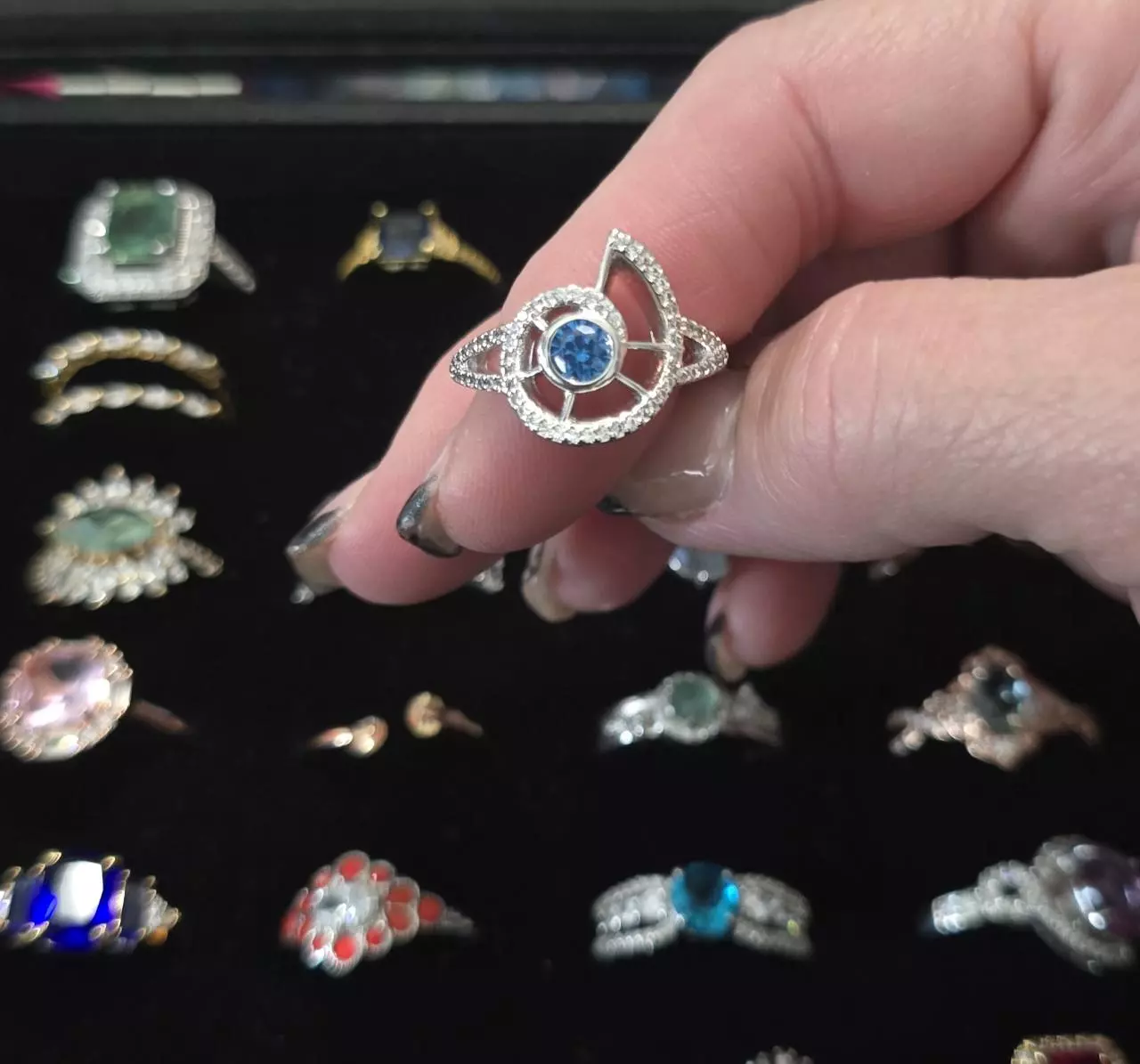 plant/BP Sea Collection Lab Topaz w/Cz's-0