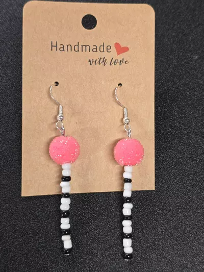 plant/Handmade Earings Sterling Silver Hardware -0-thumbnail