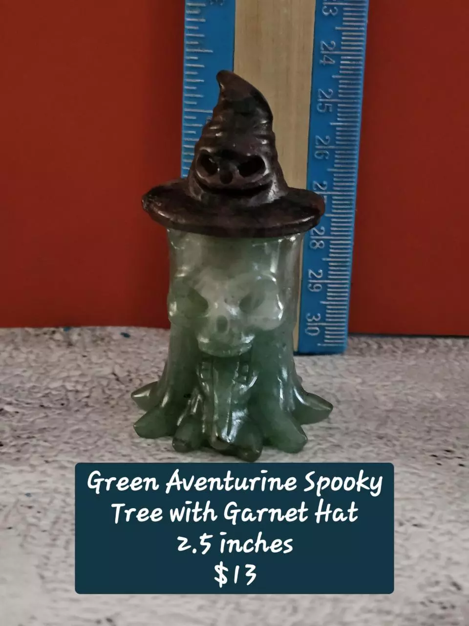 plant/Spooky Tree stump, Green Aventurine and Garnet Astrophylite-0