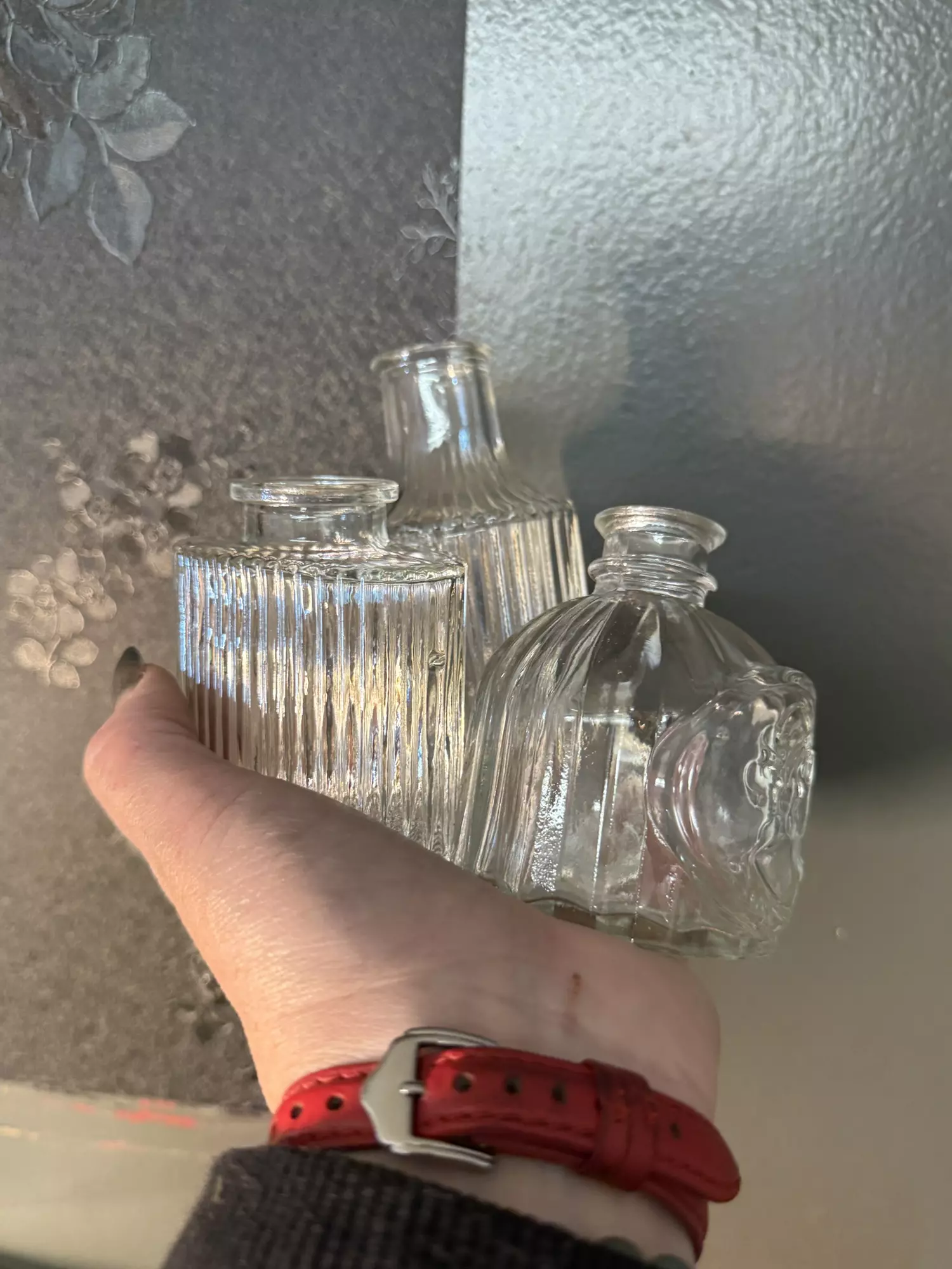 plant/Set of 3 Vintage Style Budvases for Water Propagation-0