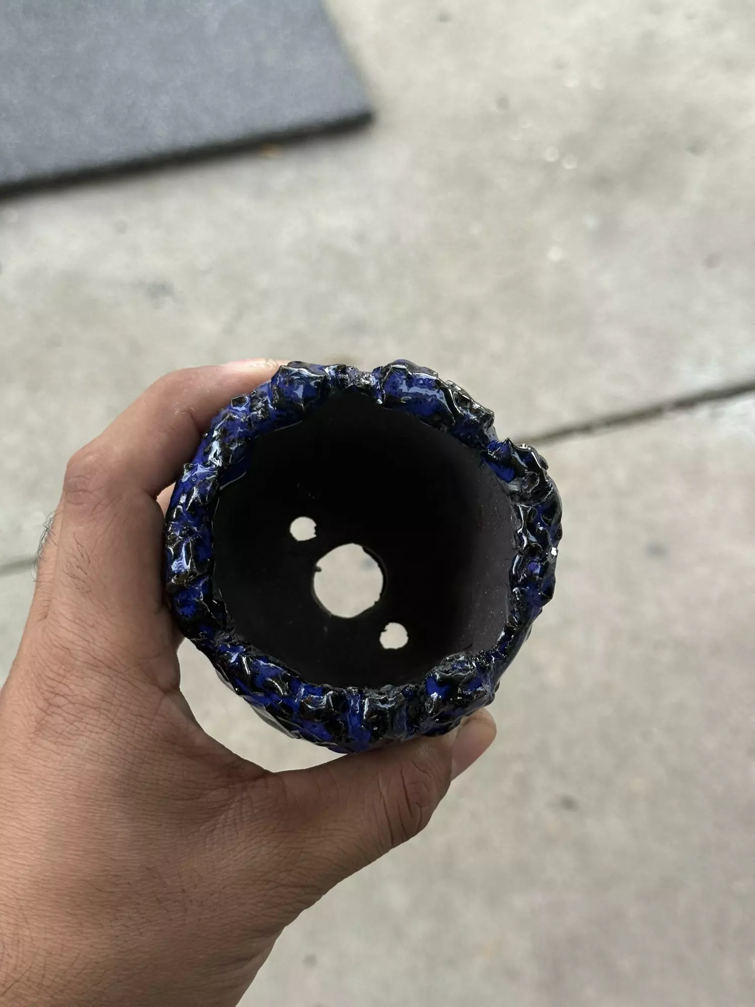 plant/Denim drip 3.25x3.25-1