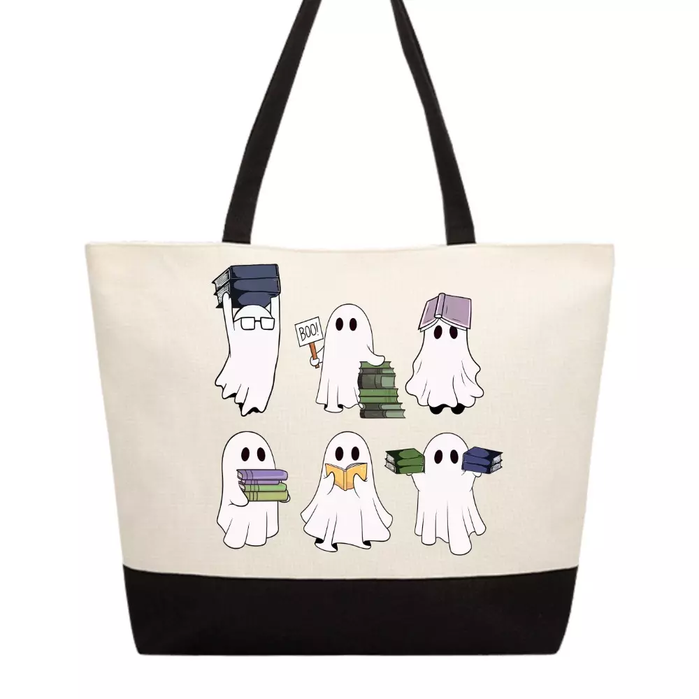 plant/Bookish ghosts tote-0