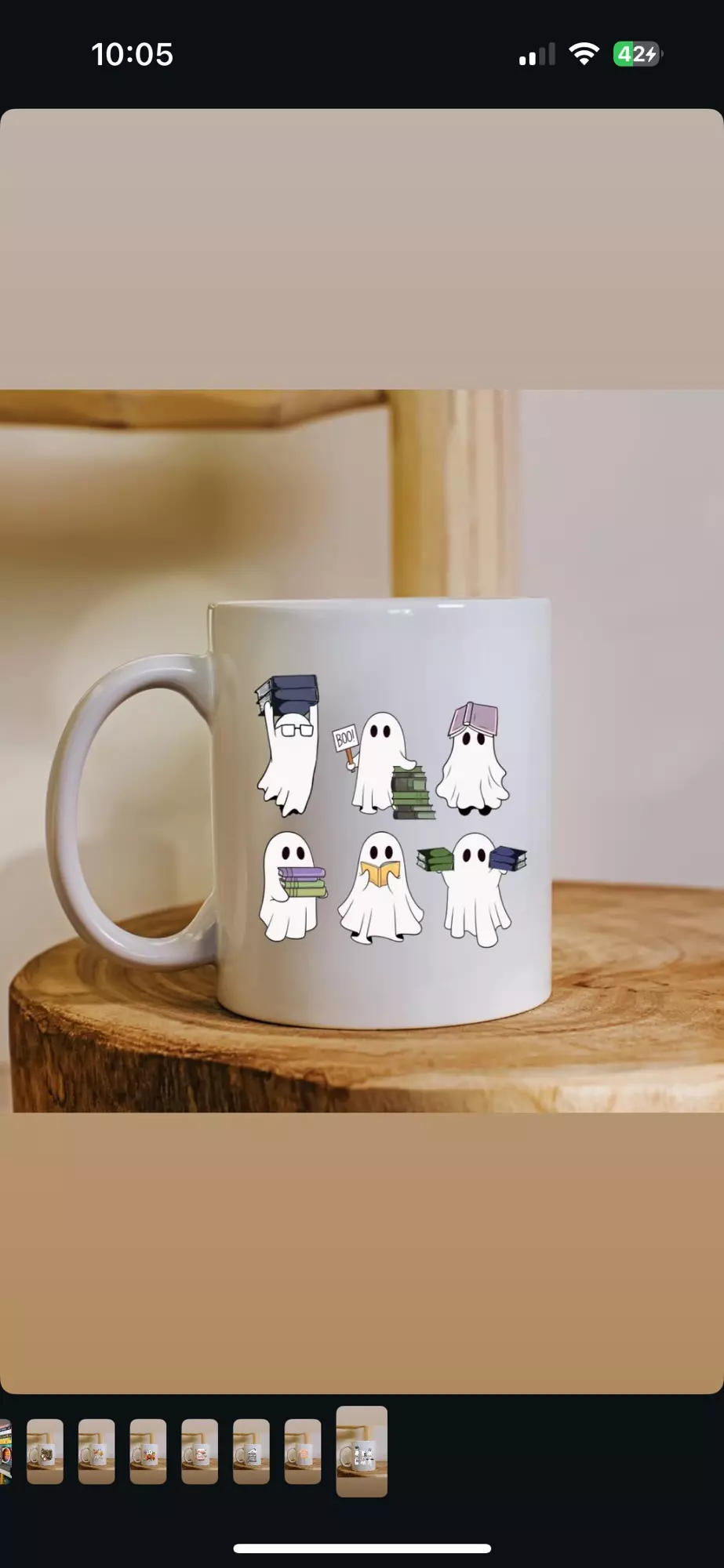 plant/Bookish ghosts mug 15oz-0