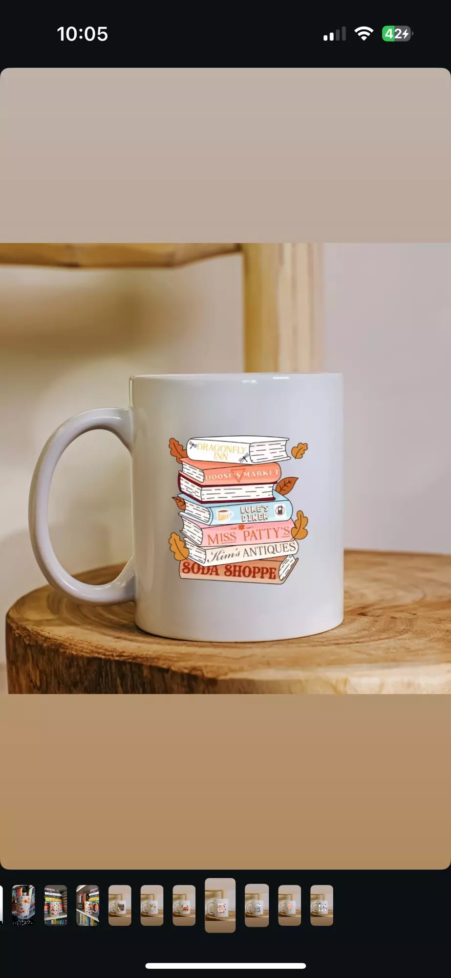 plant/Gilmore bookstack mug 15oz-0