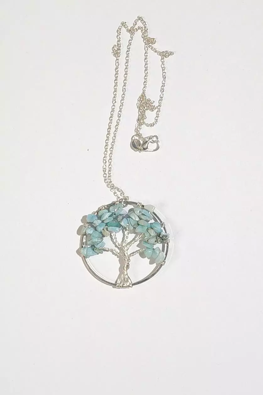 plant/Larimar Pendant -0