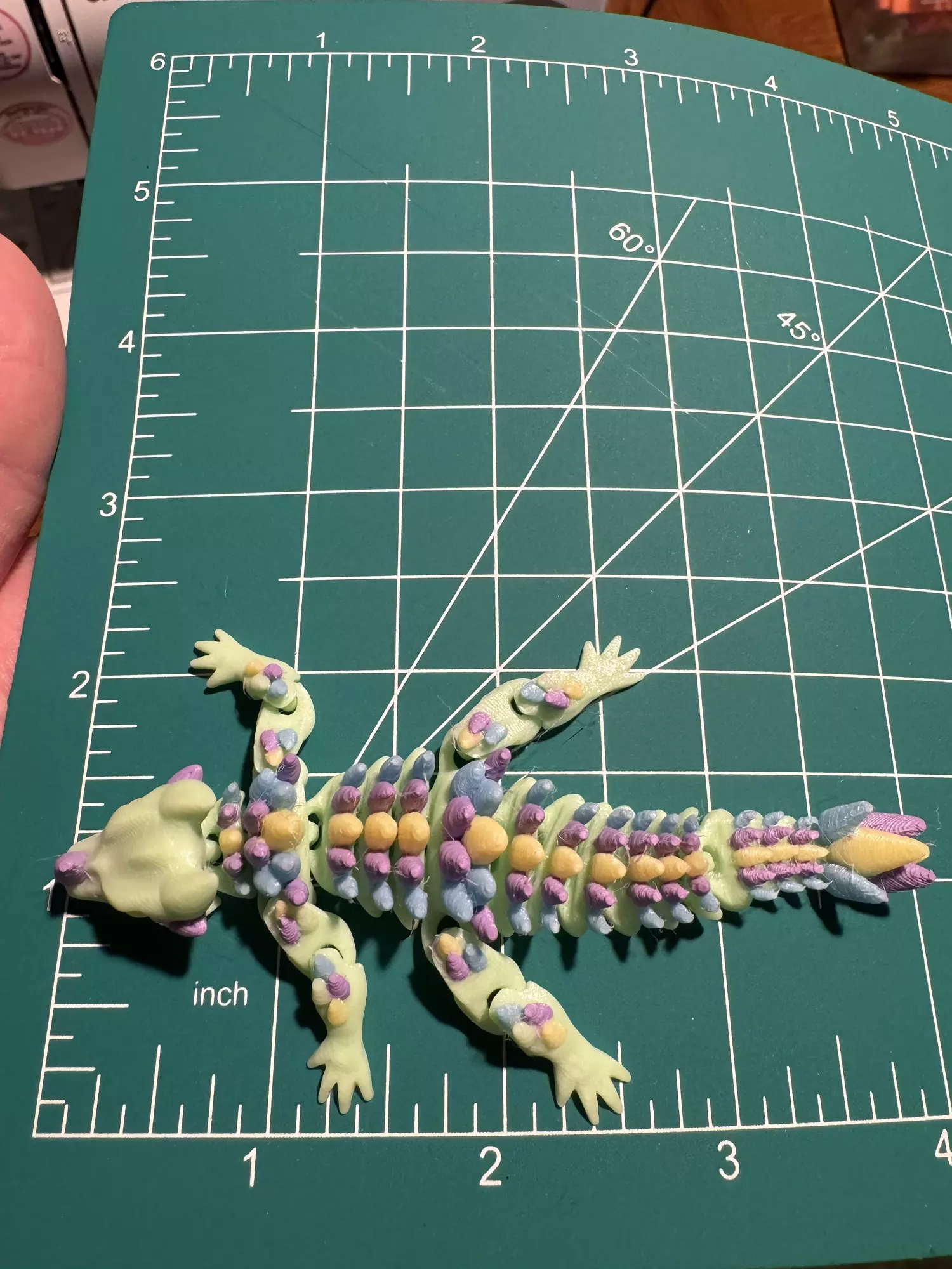plant/3D printed Glow in the dark articulated lizard dragon-0