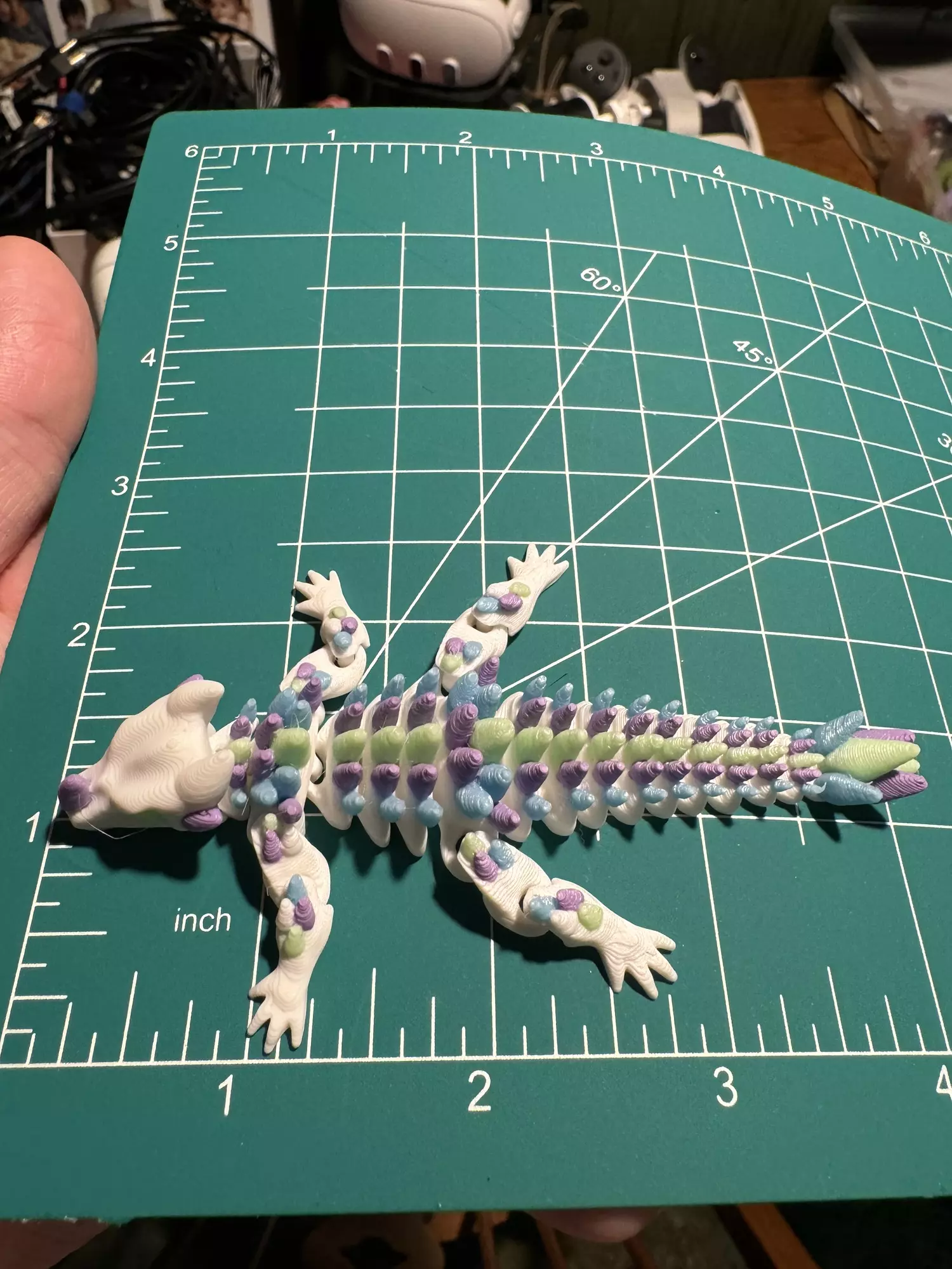 plant/3D printed Glow in the dark articulated lizard dragon-0