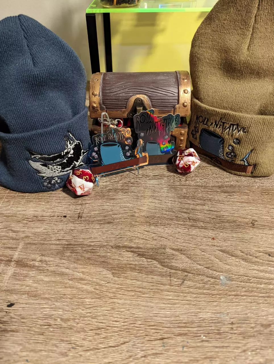 plant/Shark bundle (2 beanies/keychain/sticker)-0