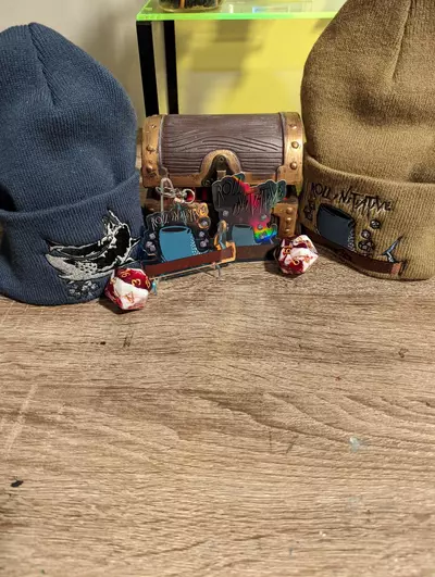 plant/Shark bundle (2 beanies/keychain/sticker)-0-thumbnail