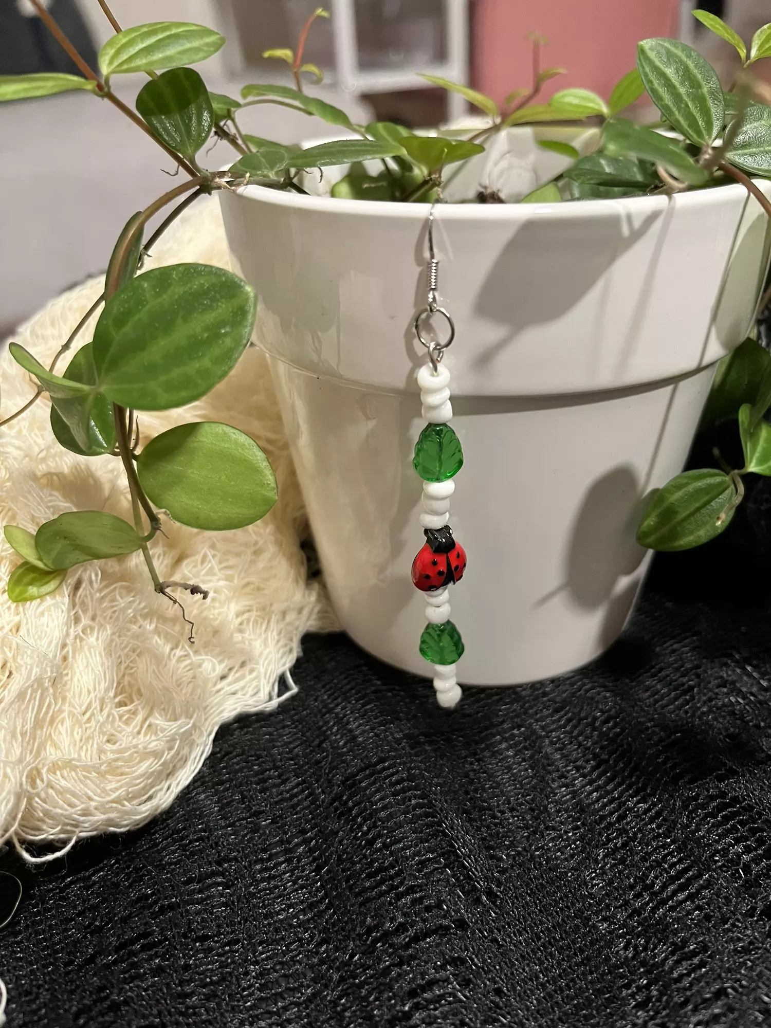 plant/Ladybug part charm #2-0