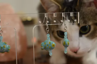 plant/Fishy earrings-0-thumbnail