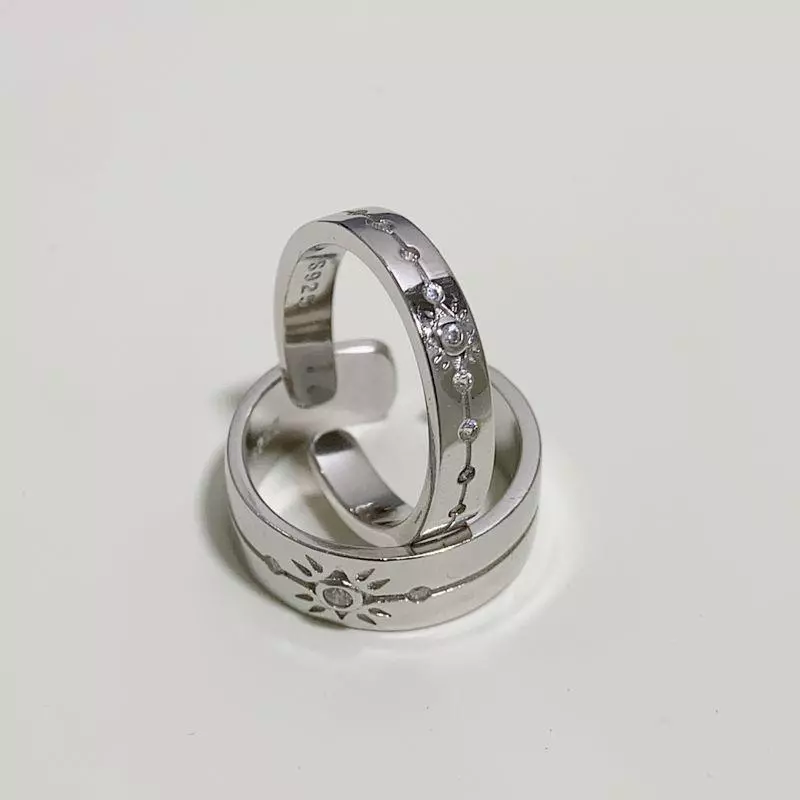 plant/Xavier-inspired couple Rings-0