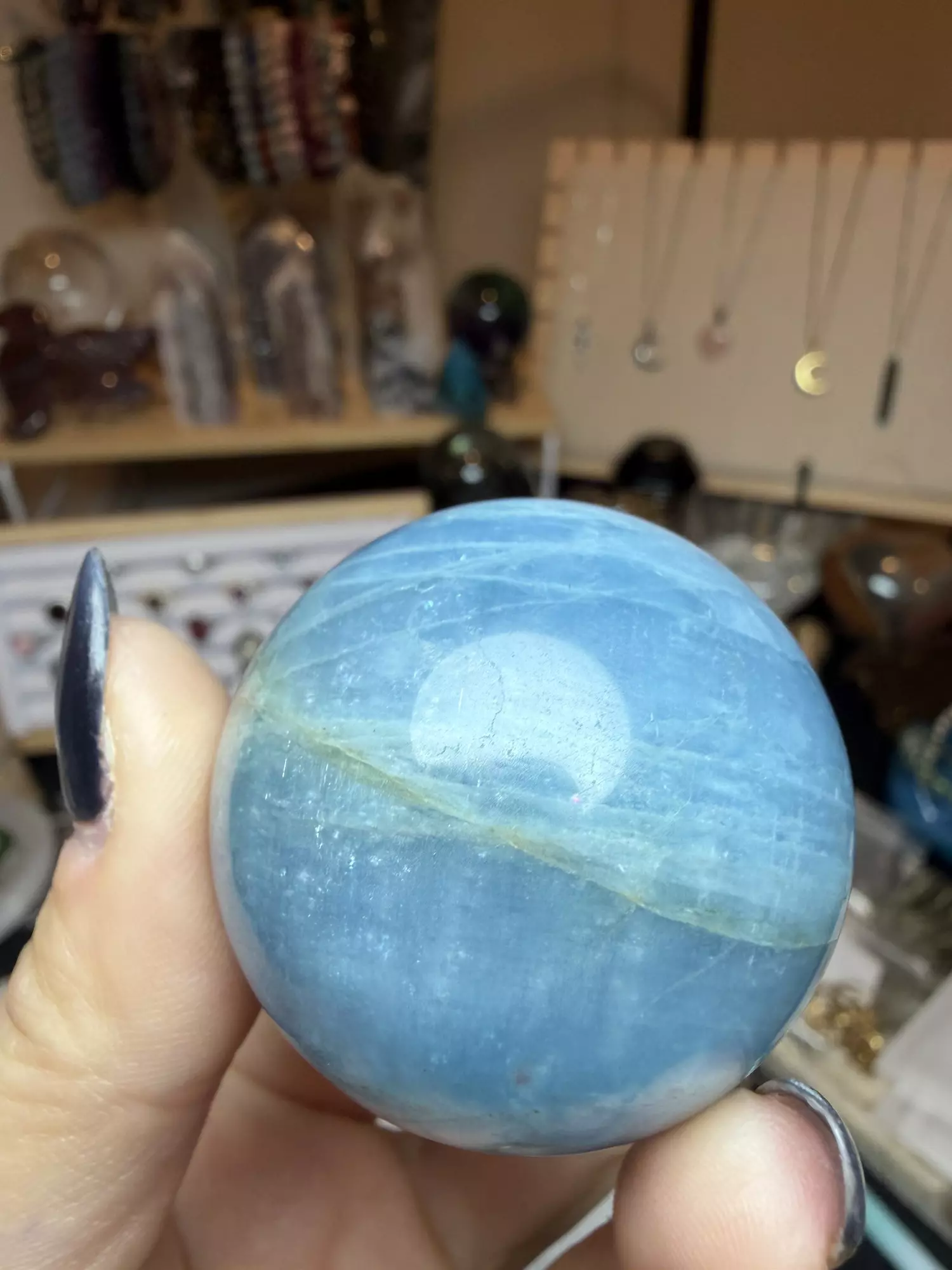 plant/42mm aquamarine sphere-0