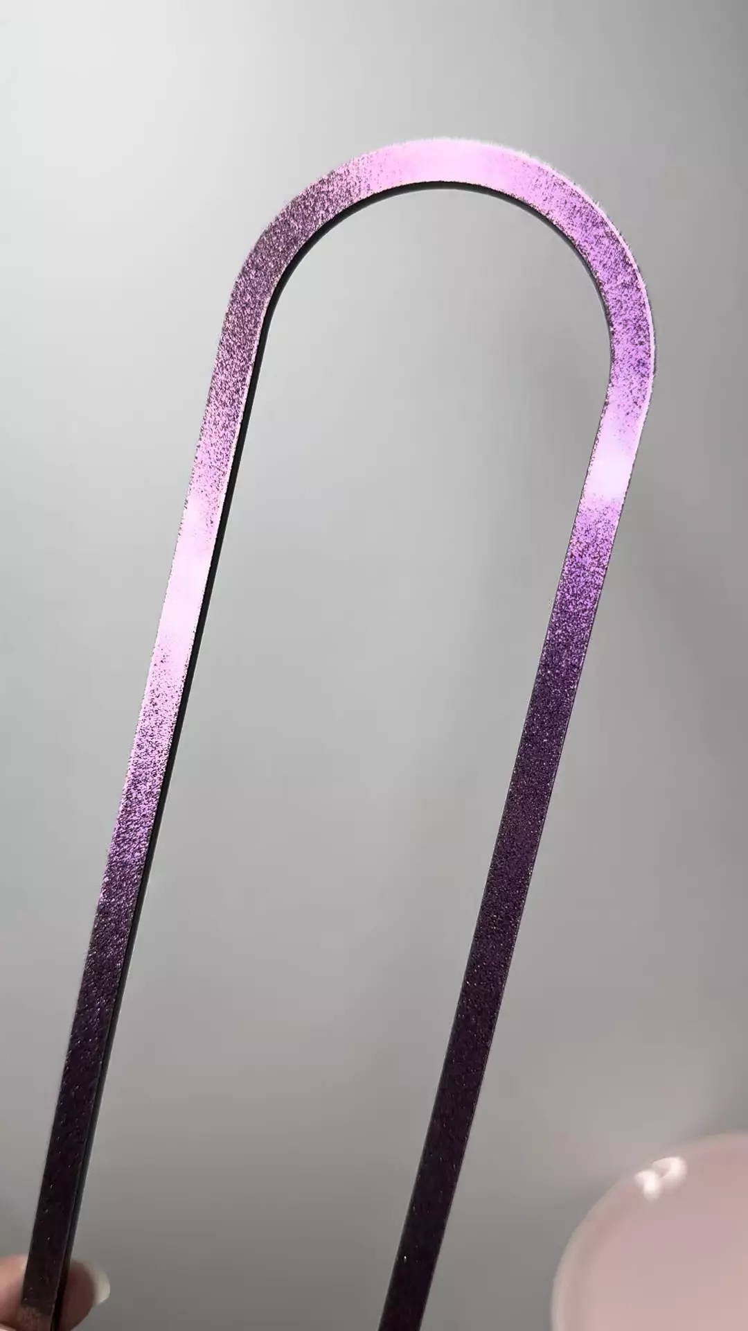 plant/9” Arch Trellis ‘Pink Chrome’ (back is solid color)-1