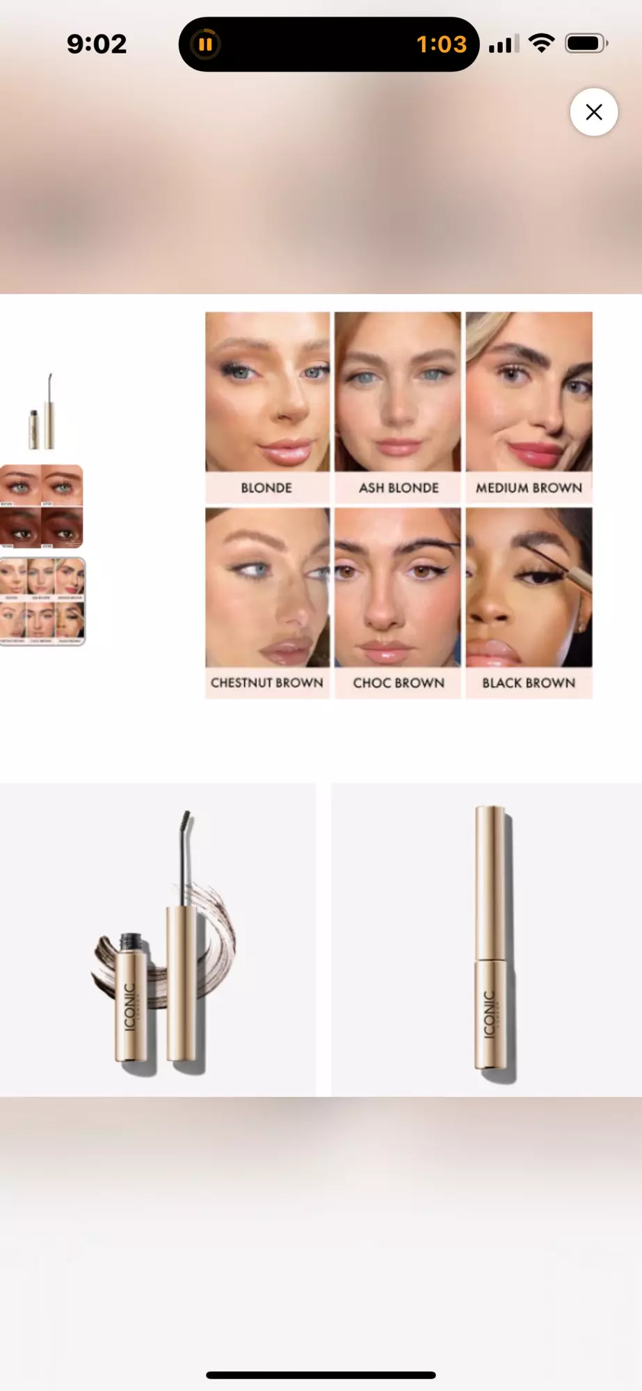 plant/ICONIC London Brow Gel Collection - Chocolate Brown-0