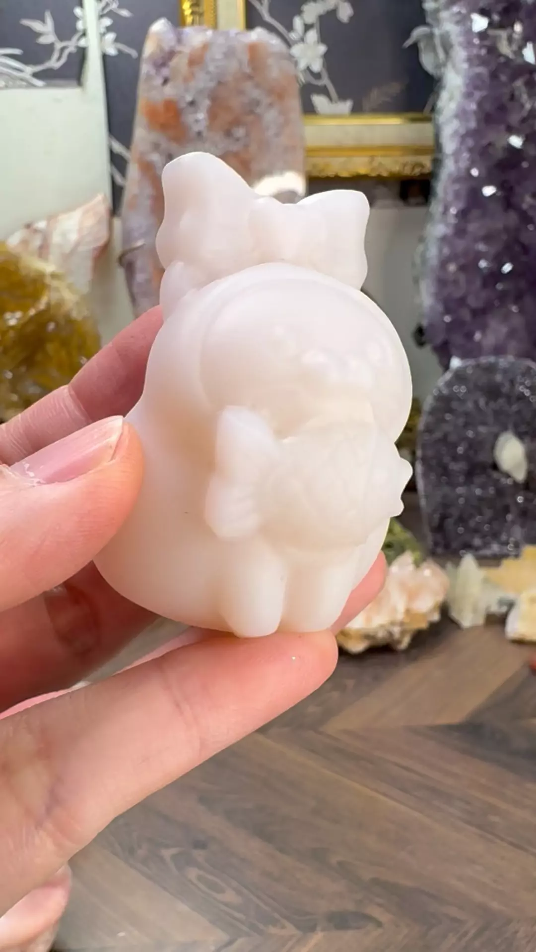 plant/$18| Winner Winner Fishie Dinner - Pink Opalite(manmade)-1