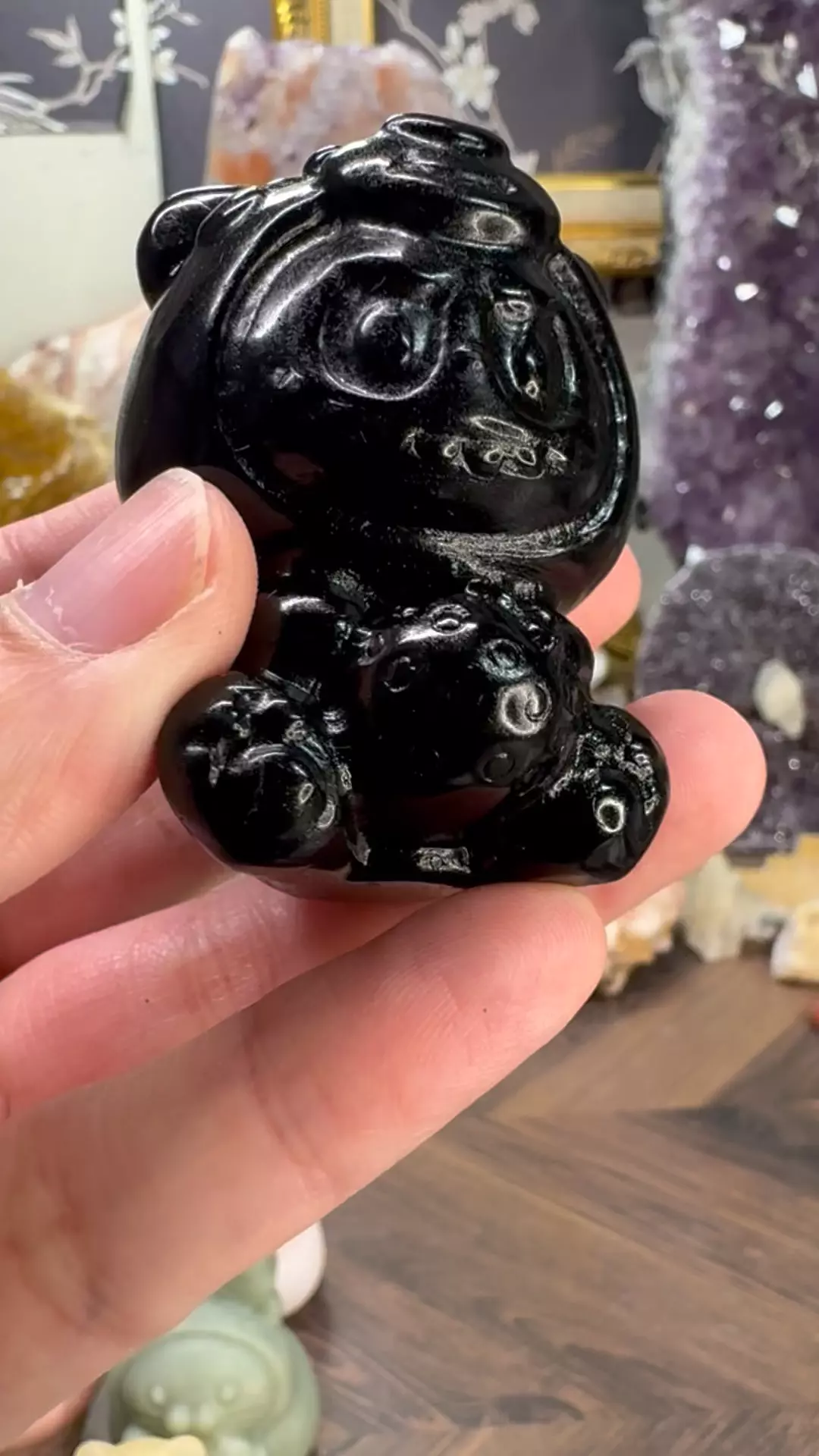 plant/$18| Strawberry Labubu in Tiger Jumpsuit - Obsidian-1