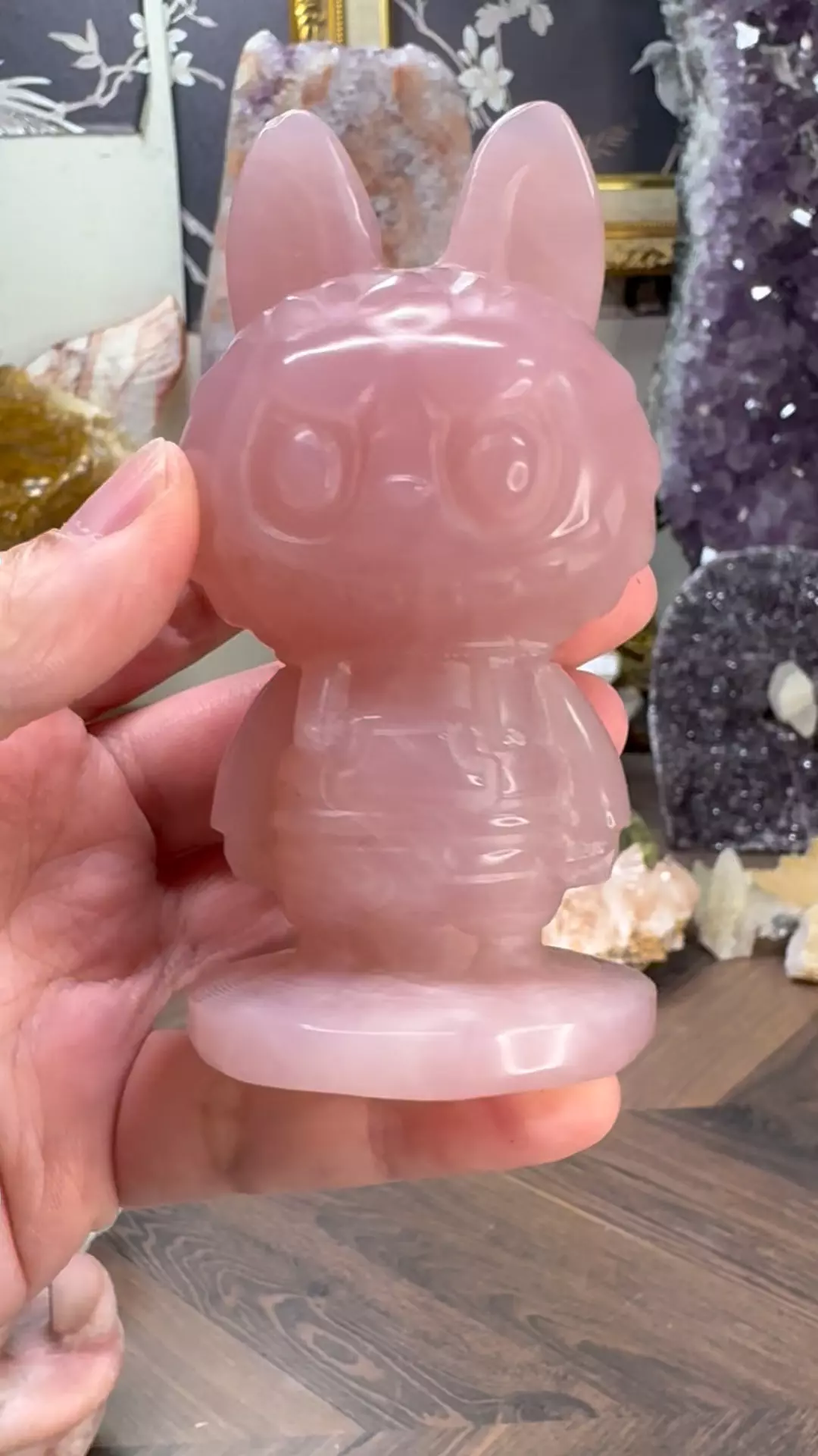 plant/$80| HQ Rose Quartz Labubu-1