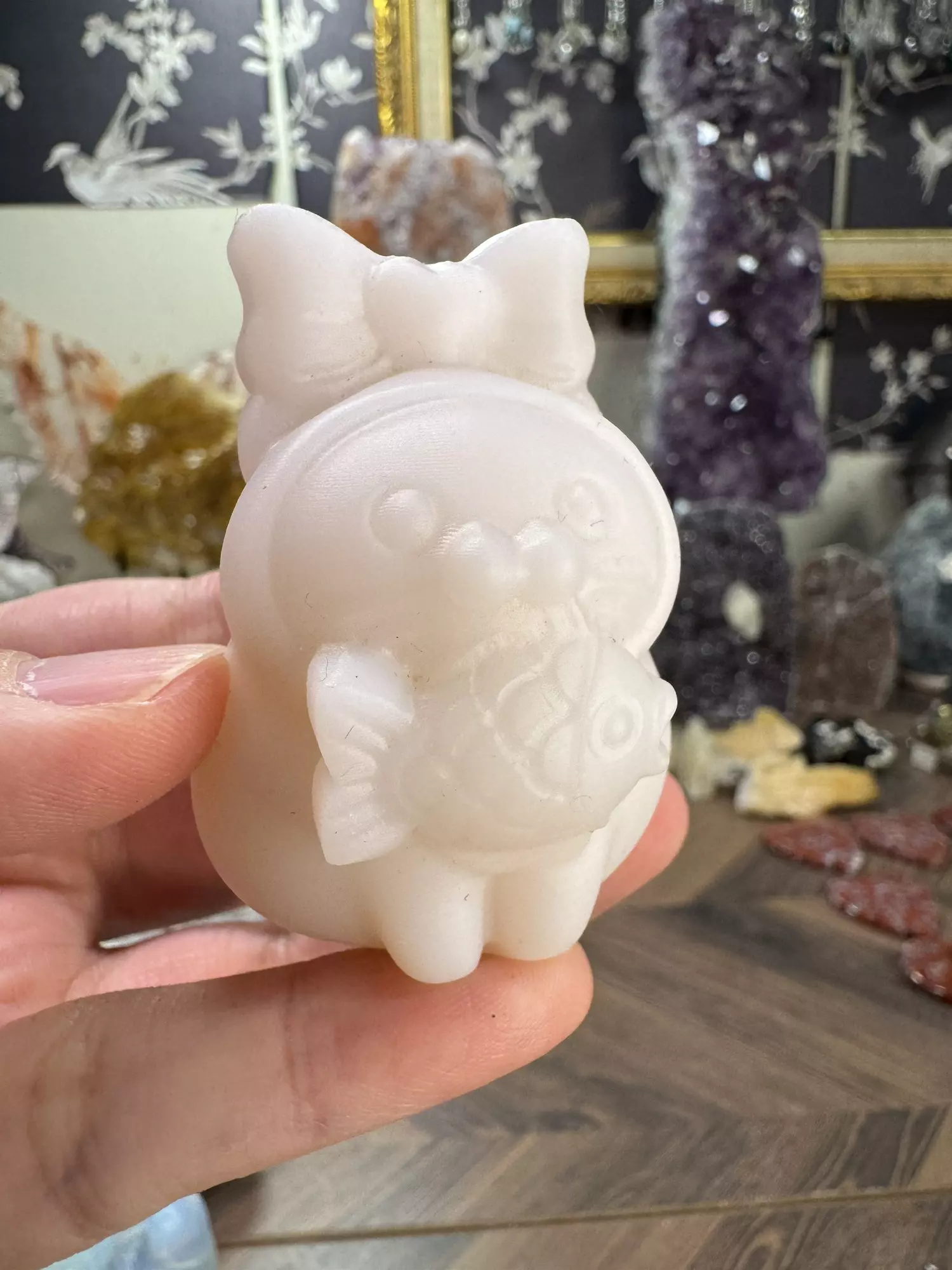 plant/$18| Winner Winner Fishie Dinner - Pink Opalite(manmade)-0