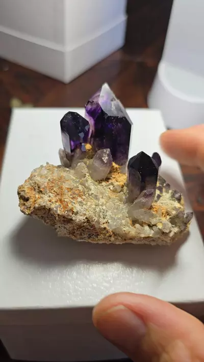 plant/Amethyst in matrix Brandberg Namibia not as common-3-thumbnail