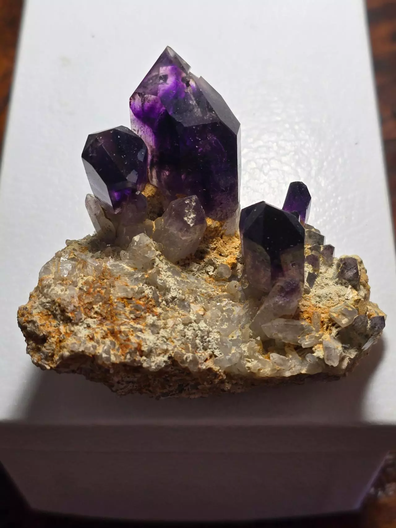 plant/Amethyst in matrix Brandberg Namibia not as common-0